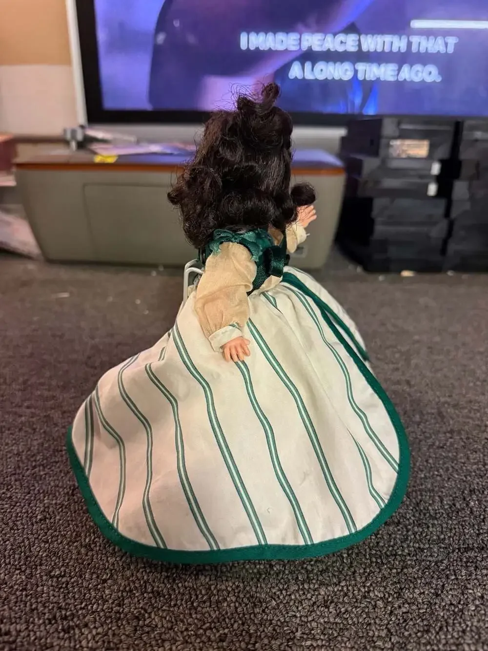 Madame Alexander Scarlett O'Hara 8-Inch Doll in Green Striped Gown